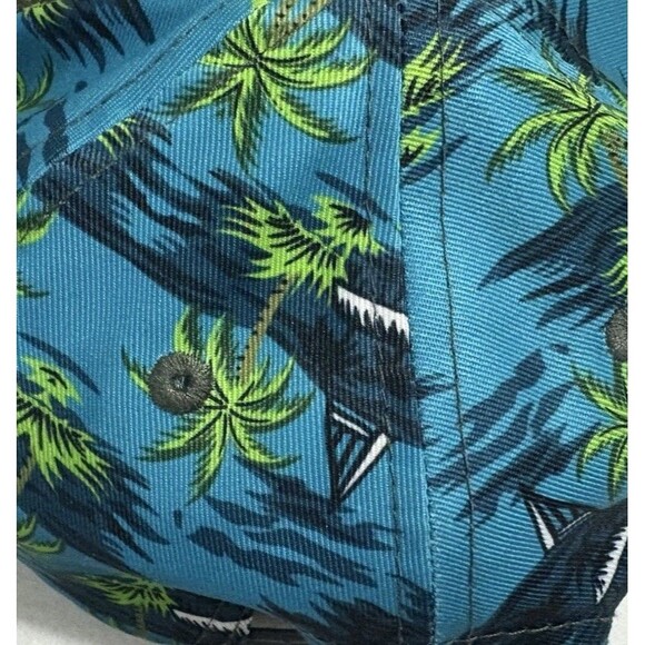 Double Portion Supply Snapback Hat ALOHA Floral Tropical Hawaiian Vaca Black Cap - Picture 9 of 11